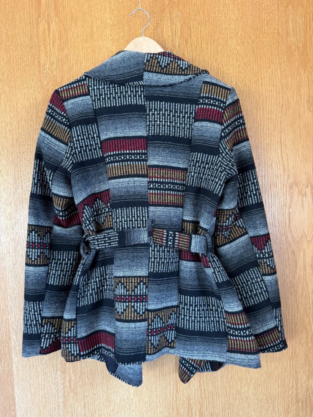 Daytrip Patterned Wrap Coat - M - Women's - Picture 2 of 8